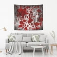 thumbnail image 6 of Blood Splatter Wall Tapestry Wall Hanging Tapestries Happy Colorful Hippie Psychedelic Art Polyester Carpet Wall Decorative for Living Room Bedroom 60x51inch Gift Decor, 6 of 7