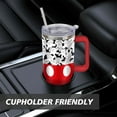 thumbnail image 5 of Stainless Steel 40oz Tumbler with Handle - Cartoon Mouse Design, Lid & Straw Included - Insulated Coffee Water Bottle Gifts for Women Girls, 5 of 6