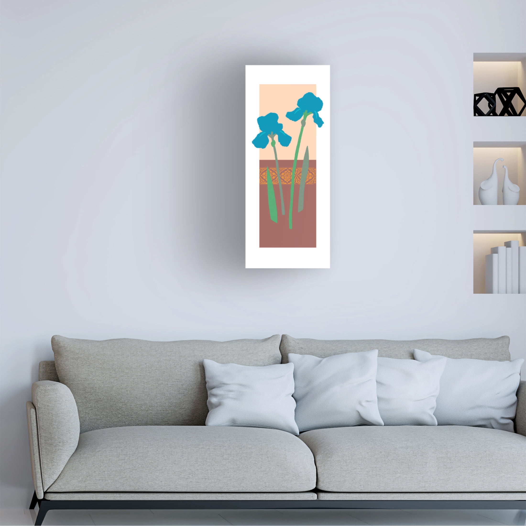 Trademark Fine Art Alonzo Saunders  Floating Floral I Canvas Wall Art