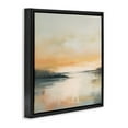 thumbnail image 4 of Stupell Industries Clear Sunset on Lake Landscape & Nature Painting Black Floater Framed Canvas Art Print Wall Art, 25 x 25, 4 of 10