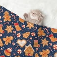 thumbnail image 2 of Naloa Gingerbread Delights Dog Blanket, 3 Sizes Cat Blanket for Indoor Cats Large Medium Small Dog Gifts-Small, 2 of 8