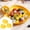 Yellow, variant on RKZDSR 3PCS Dinner Plates 8.66" x 6.88" Dishwasher & Microwave Safe Reusable Plastic Plates, Orange