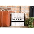 thumbnail image 3 of Bakery Fresh Daily White Woodgrain 12 x 12 Wood Wall Sign Plaque, 3 of 4