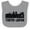 Heather and White, variant on Inktastic Tokyo Japan City Skyline with Grunge Boys or Girls Baby Bib