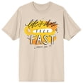 thumbnail image 5 of Gilmore Girls Life's Short, Talk Fast Women's Natural Graphic Short Sleeve Crew Neck Tee-3XL, 5 of 7