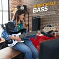 thumbnail image 6 of GLARRY 36in Electric Bass Guitar, 4 String Beginner Starter Kit with Accessories including Cable, Strap, Bag for Adults (Red), 6 of 7