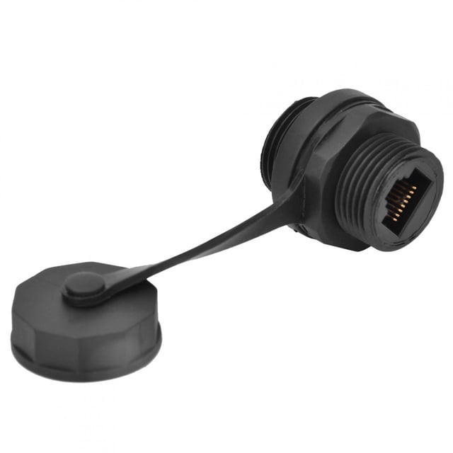 Waterproof RJ45 Connector PA Insulator Material Electrical Wire Connector Black 3C Digital Electronics Core,Core + 1 Housing,Core + 2 Housing