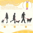 thumbnail image 5 of Uxcell Dog Leash with Padded Hands Free, 6.6ft/2m Adjustable Bungee Dog Training Leash, No Pull Heavy Duty Nylon Rope(Blue Pink), Intended for Large Medium Pet Running/Hiking/Walking, 5 of 7