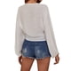 thumbnail image 3 of WILLBEST Traje de Baño Mujer Dos Piezas Traje de Baño de Manga Larga con Lazo Frontal para Mujer, Blusa Envolvente Tipo Kimono, 3 of 4