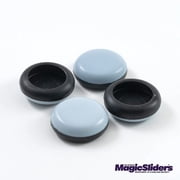 Magic Sliders L P 4225 4 Pack 7/8-1 RND Slider, 1 Pack, White/Black