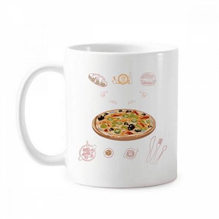 

Assorted Italy Tomato Foods Pizza Mug Pottery Cerac Coffee Porcelain Cup Tableware
