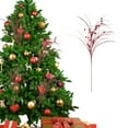 thumbnail image 2 of Artificial Glitter Berry Stems, Christmas Decoration Twisted Glittery Twigs, Christmas Tree Picks, Branches for New Year's Eve Decor Holiday Wedding Christmas Party 31.5 Inch, 2 of 6