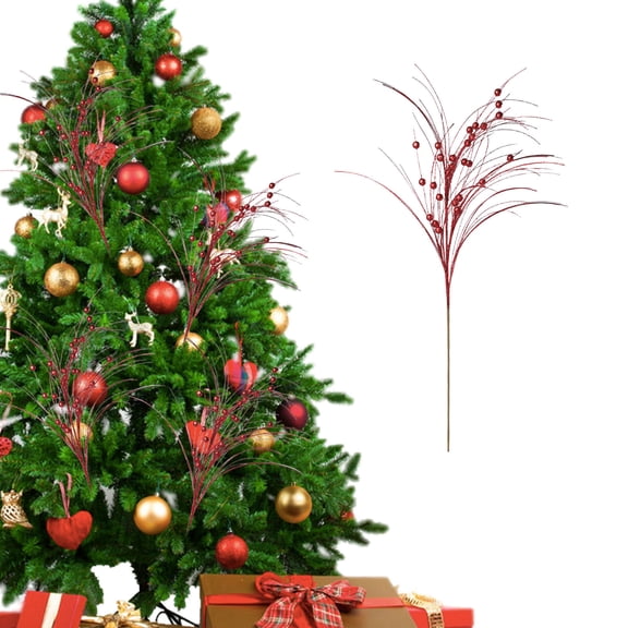 Christmas Tree Picks, 31.5 Inch Artificial Christmas Picks and Sprays for Christmas Tree Filler Floral Arrangement DIY Wreath Winter Holiday Season Decor