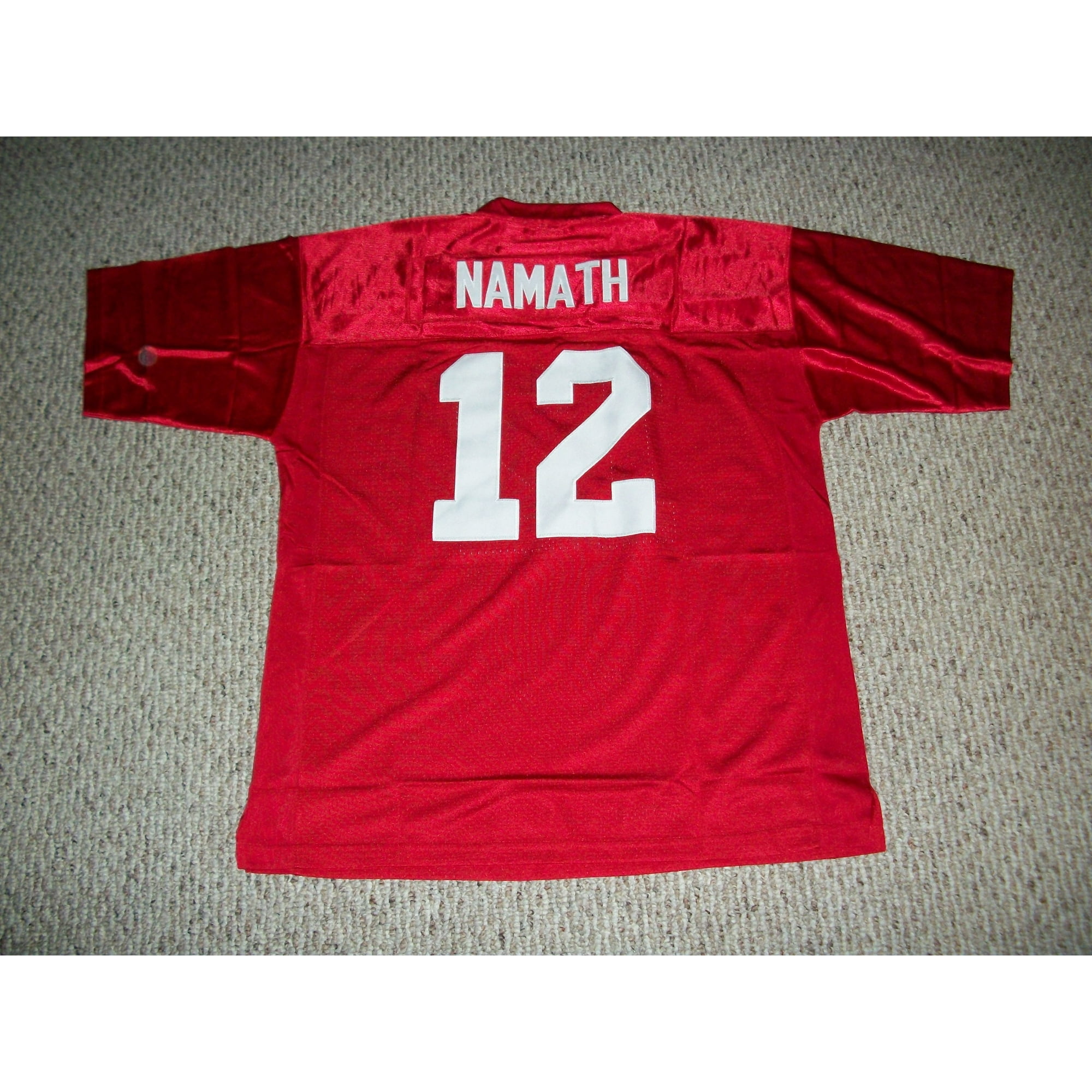 Jerseyrama Unsigned Joe Namath Jersey #12 College Custom Stitched Crimson Red Football (New) No Brands/Logos Sizes S-3XLs, Size: Medium