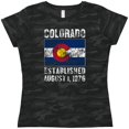 thumbnail image 3 of Inktastic Established August 1, 1876 Colorado Flag Women's T-Shirt, 3 of 5