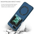 thumbnail image 4 of Allytech Magntic Case for Samsung Galaxy Z Flip 5, Compatible with Magsafe Wireless Charging Support Drop Proof Anti-Scratch Shockproof Slim Case Cover for Samsung Galaxy Z Flip 5 - Darkblue, 4 of 7