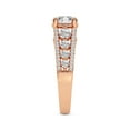 thumbnail image 2 of Lab Grown Diamond Engagement Ring For Women | 3 Carat IGI Certified Asscher Shape FG-VS Center Diamond | 14K Rose Gold | Eos Spark Ring Friendly Diamonds, 2 of 5