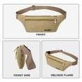 thumbnail image 4 of Casual simple messenger bag, large-capacity business wallet, sports waist bag - Khaki, 4 of 5