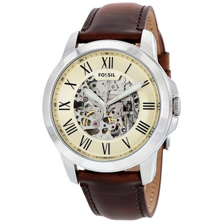Fossil - Grant Automatic Leather Mens Watch ME3099 - Walmart.com