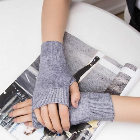 

Rubber Gloves Mechanic Nylon Glove Fingerless Gloves Winter Warm Gloves Grey Black Fingerless Gloves Women Warm Knitted Gloves Thumb Hole Gloves