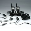 2 Audiovox 6-Mile, 2-Way Radios With Bonus Pack