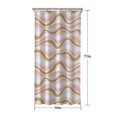 thumbnail image 5 of Pink Gold Wave Marble Pattern Shower Curtain 36"x72" ,Bathroom Decorative Shower Curtains Set with 12 Hooks,Modern Waterproof Washable Shower Curtain, 5 of 6