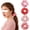 Valentines Day 01, variant on 2 count Valentine's Day Hair Ties Red Lips Print Hearts Hair Scrunchies Elastic Love Hair Tie with Bunny Ear Ribbon Design for Women Valentines Bows Hair Accessories