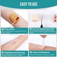 thumbnail image 4 of Hydrocolloid Roll,Waterslide Rolls for Wound Care,Hydrocolloid Patch Bandages,High Absorbency Hydrocolloid Rolls for Burn Blister/Acne Care,Waterproof&Sterile,Fonmwin,1 Roll (2 in x 16.4 ft), 4 of 5