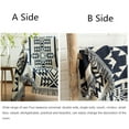 thumbnail image 6 of Bailu Sofa Throw Cotton Thread Knitted Throw with Tassels Geometric Bohemian Sofa Cover Bed Blanket Home Decor (Color: 05, Size: 90x90cm 1 piece), 6 of 7