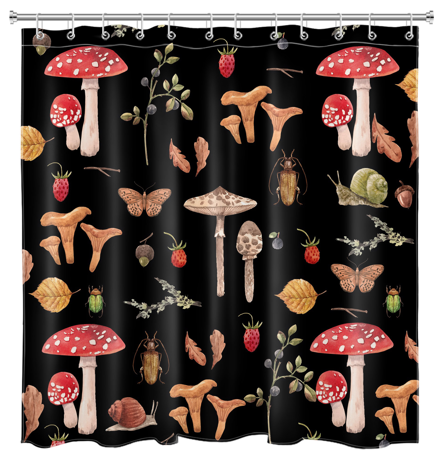 Mushrooms Shower Curtain - TatYeShop