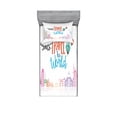 thumbnail image 2 of Saying Bedding Set with Sheet & Covers, Travel the World Lettering Around Globe Landmarks Balloons Work of Art Image, Printed Bedroom Decor 2 Shams, 4 Sizes, Multicolor, by Ambesonne, 2 of 3