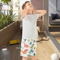thumbnail image 5 of Cartoon Dinosaur Pattern Athletic Shorts Breathable with Comfort Fit Drawstring Casual Sweatshorts Small, 5 of 9