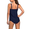 thumbnail image 4 of Avamo Women Backless Two Piece Swimsuit Tummy Control Bathing Suits Sleeveless Padded Seaside, 4 of 4