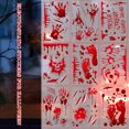 thumbnail image 3 of 3×Calcomanías para ventana con sangre de Halloween Pegatinas para ventana Calcomanías para piso de pared Adhesivos Wmkox8yii gf10476, 3 of 9