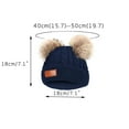 thumbnail image 7 of Ausyst Hats Clearance! NEW 1-11 Years Old For Girls Boys Kids Winter Beanie Hat Warm Knit Thick Ski Cap With Fluff Ball, 7 of 7