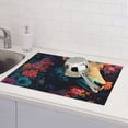 thumbnail image 5 of Bingfone Colorful Flower Goat ,18" x 24"Dish Drying Mat for Kitchen Counter,Ultra Absorbent Microfiber, 5 of 7