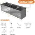thumbnail image 5 of Yukon Glory Griddle Caddy BBQ Accessories Organizer Blackstone Compatible Stainless Steel, 5 of 9