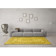 thumbnail image 3 of Ahgly Company Machine Washable Indoor Rectangle Persian Yellow Traditional Area Rugs, 8' x 12', 3 of 4