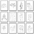 thumbnail image 2 of Póster abstracto de dibujo de una línea de pareja de amor, posturas especiales para hombre y mujer, pintura en lienzo, arte minimalista para pared, imagen para decoración del hogar, 2 of 5