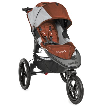 Baby Jogger Summit X3 Single Jogging Stroller, Orange/Gray