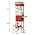 thumbnail image 3 of Great Northern Popcorn 8oz Matinee Popcorn Machine with Cart, Red, 3 of 7