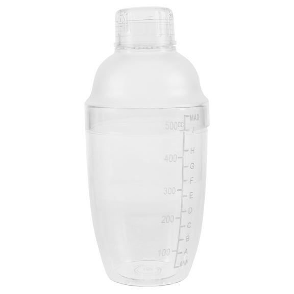 DECOMELODY 1Pack 19.0X5.6X5.6in Transparent Plastic Shaker for Cocktails and Margarita Mixer
