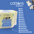 thumbnail image 7 of Cottons Organic | Panty Liners for Women | 24-Individually Wrapped | Light Absorbency (1 Pack of 24), 7 of 7