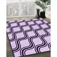 thumbnail image 2 of Ahgly Company Indoor Round Patterned Rebecca Purple Area Rugs, 8' Round, 2 of 6