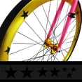 thumbnail image 4 of 2/5Sheets Cover Scratching Fluorescent Stars Cycling Tools MTB Bicycle Reflector Frame Wheel Sticker Decal Accessories Bike Reflective Stickers BLACK 2SHEETS, 4 of 8