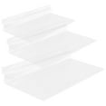 thumbnail image 1 of SKISUNO 3Pcs Clear Floating Shoe Display Rack Plastic Wall Mount Organizer For Homeowners, 1 of 8