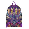 thumbnail image 3 of Bohemian Style Paisley Backpack, Durable Lightweight Daypack for School College, Laptop Bag with Multiple Pockets, Perfect Gift Idea, 3 of 5