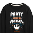 thumbnail image 3 of Star Wars - Party Like A Rebel - Toddler And Youth Long Sleeve Tee, 3 of 5