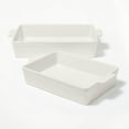 thumbnail image 4 of 2pc Stoneware Rectangle Baking Dish Set, 4 of 8