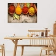 thumbnail image 3 of Kitchen Canvas Wall Art Couful Spice in Spoon Vintage Picture Dining Room Canvas Painting for Home Wall Decor, Spices Framed Artwork for Kitchen Restaurant Wall Decoration Ready to Hang (12" Hx18 W), 3 of 6